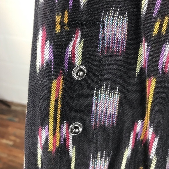 Free People Small Ikat Utility Jacket Woven Parka Hood coat - Picture 6 of 10